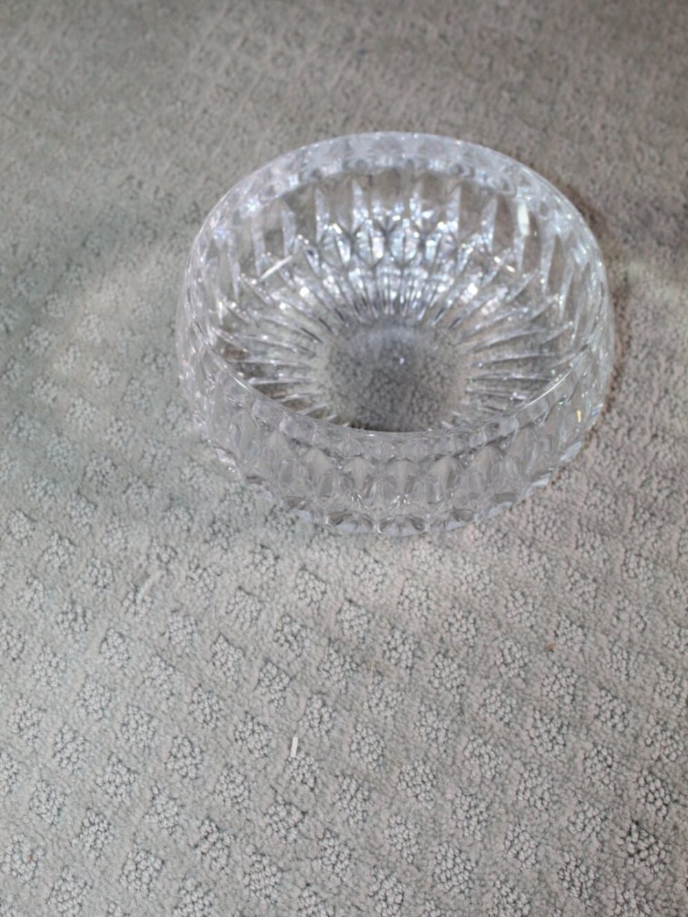Vintage Gorham Althea Cut Lead Crystal Bowl Made In West Germany 7.5”